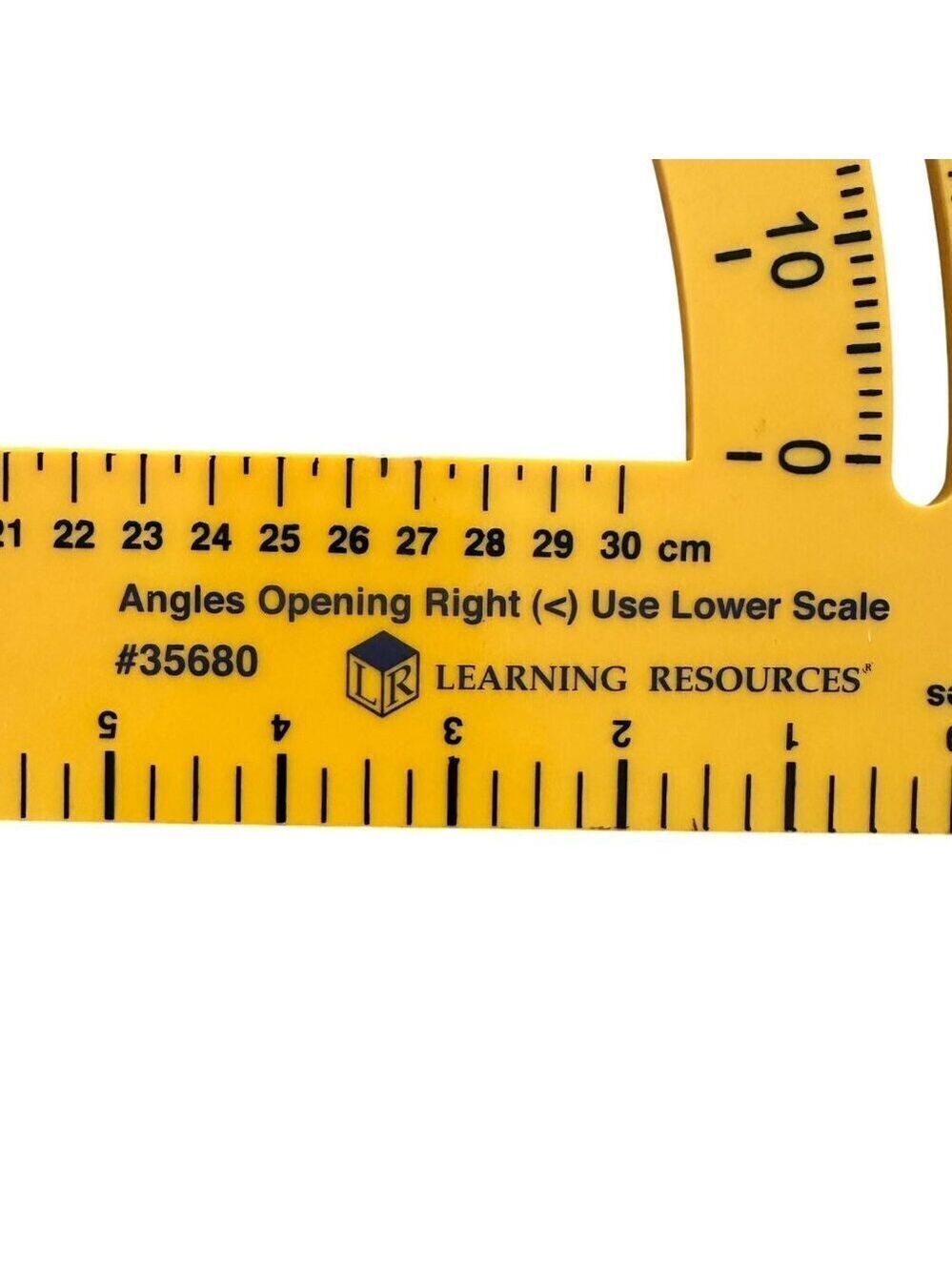 Learning Resources Safe T Protractor Triangle Big Ruler Geometry Tool Homeschool - Picture 4 of 15